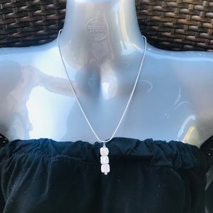 925 sterling Silver necklace and earring